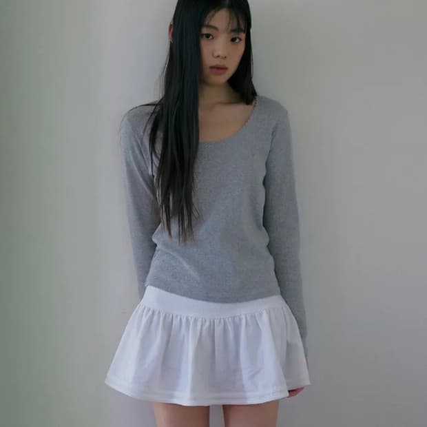 마그넷 Tuto Lace Tee (Gray) 레이스 티 그레이