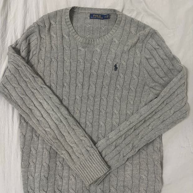 폴로 랄프 로렌 케이블 니트