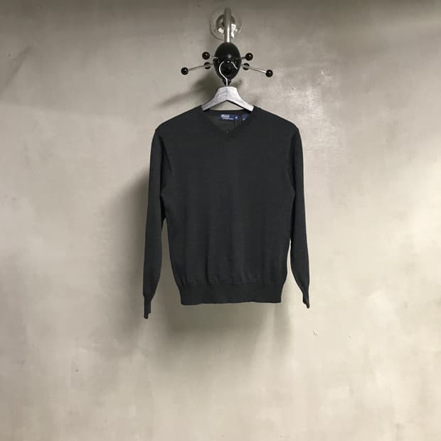 폴로 랄프로렌 브이넥 니트 차콜 M(W)