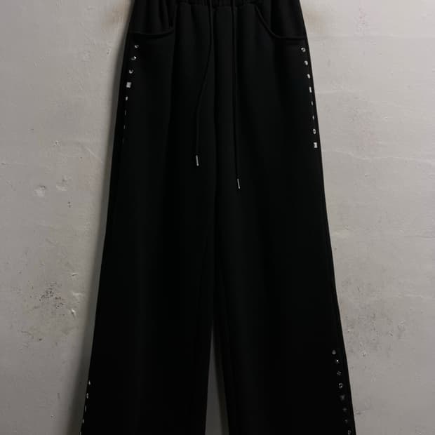 55-66 러브이즈트루 스웻 밴딩 와이드팬츠 바지 정품