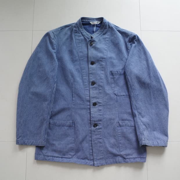 70s 프렌치 아티잔 히코리 셀비지 워크 초어 자켓