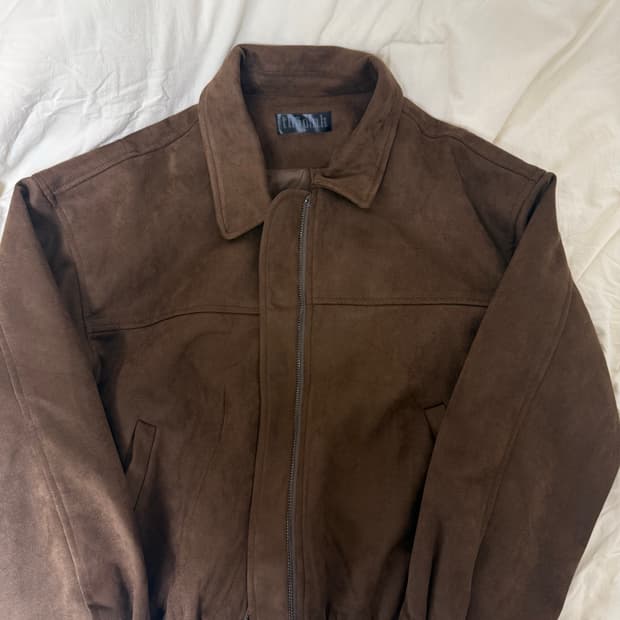 스웨이드 래더 자켓