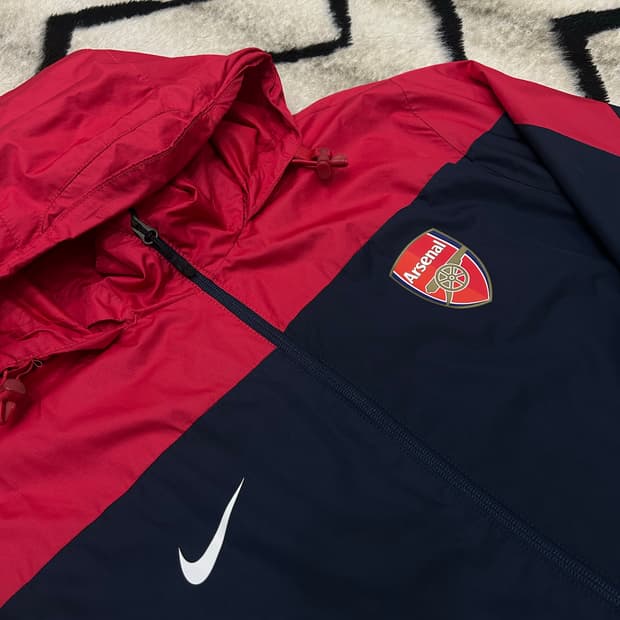 [2XL]나이키 13-14 아스날 스톰핏 바람막이/네이비레드