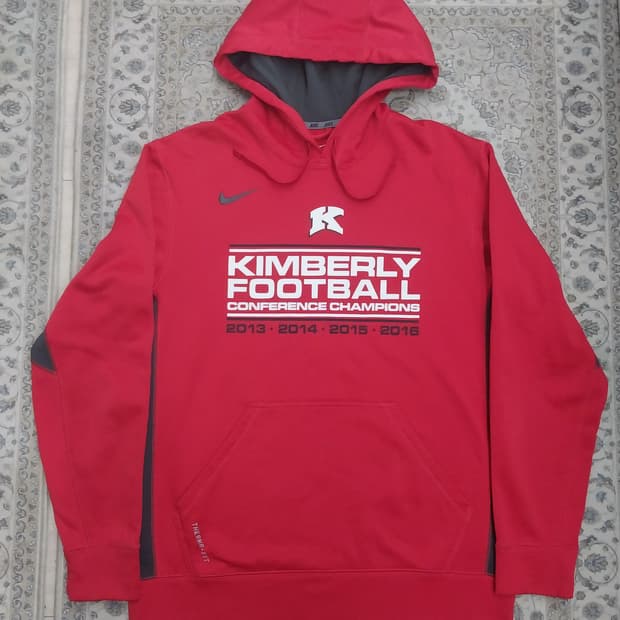 나이키 킴벌리 풋볼 후드티 레드 M