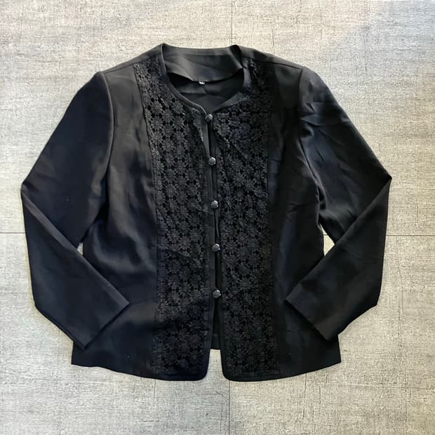 일본빈티지 달천깔페어리 고딕프린세스 플라워블라우스자켓