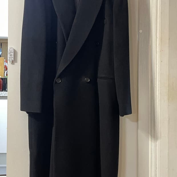 토마스모어 울 캐시미어 더블 코트 새상품