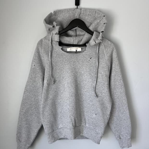 알릭스 그레이 멜란지 디스트레스 후디