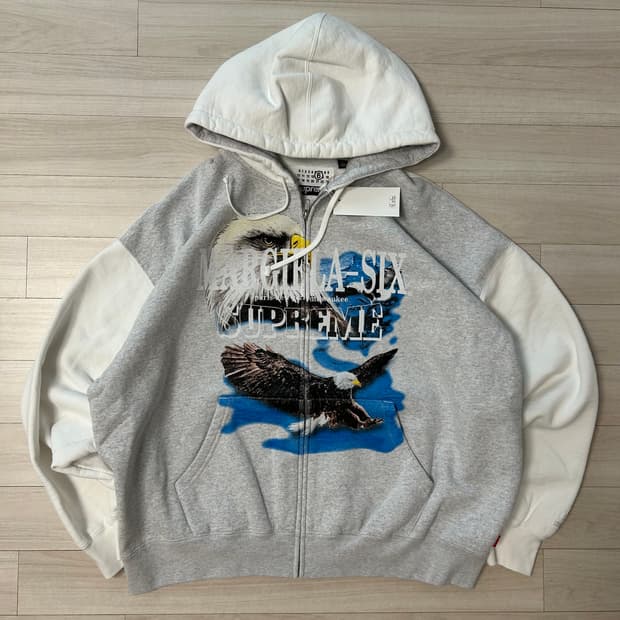 (L) 슈프림xMM6 메종마르지엘라 이글 후드집업-26ss