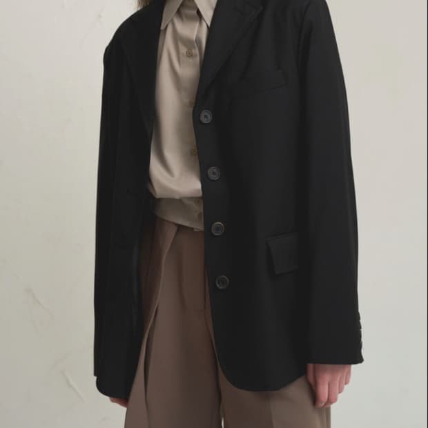 게드 ged 4버튼 자켓 블랙 