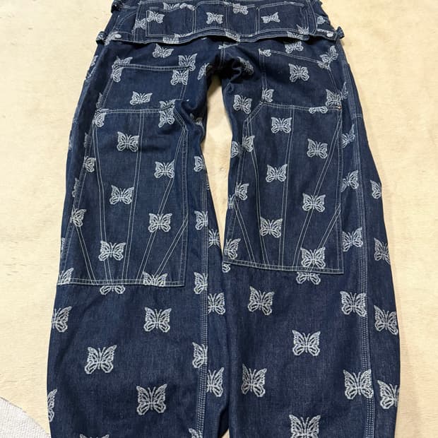 니들스 에이프런 빠삐용와이드데님 