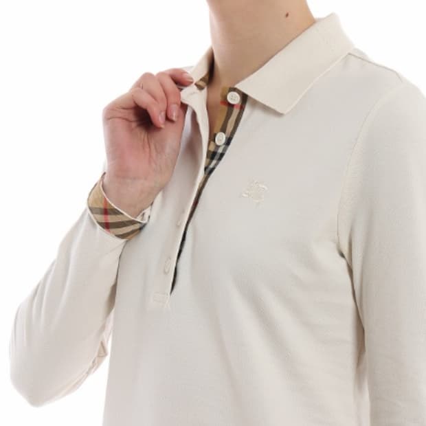 버버리 노바체크 PK 긴팔 티셔츠 