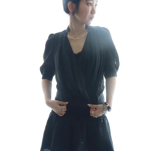 [Hysteric Glamour] Black Star Blouse