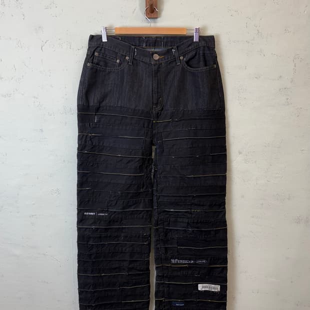 리바이스 빈티지 리메이크 흑청 데님 팬츠