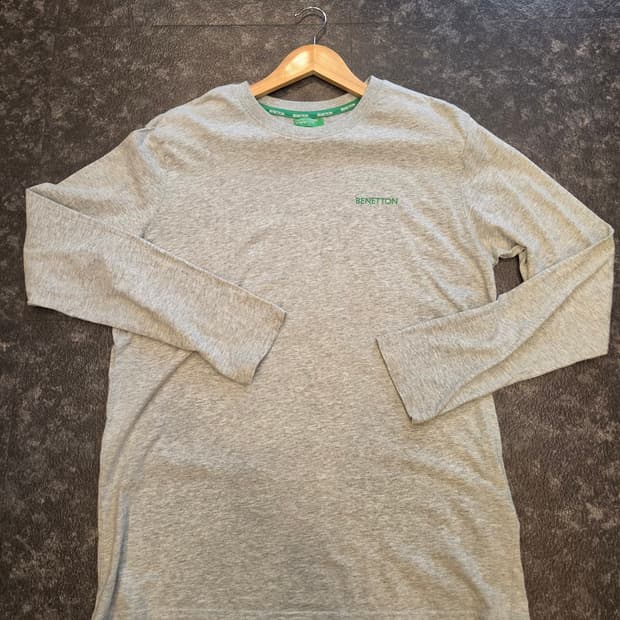 BENETTON 롱슬리브 그레이 L