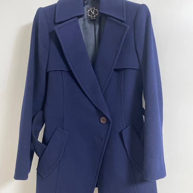 SI 신원 네이비 여성 슬림핏 코트 55사이즈