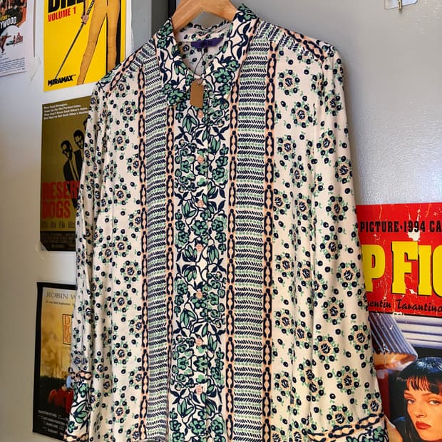 안나수이 플라워 셔츠