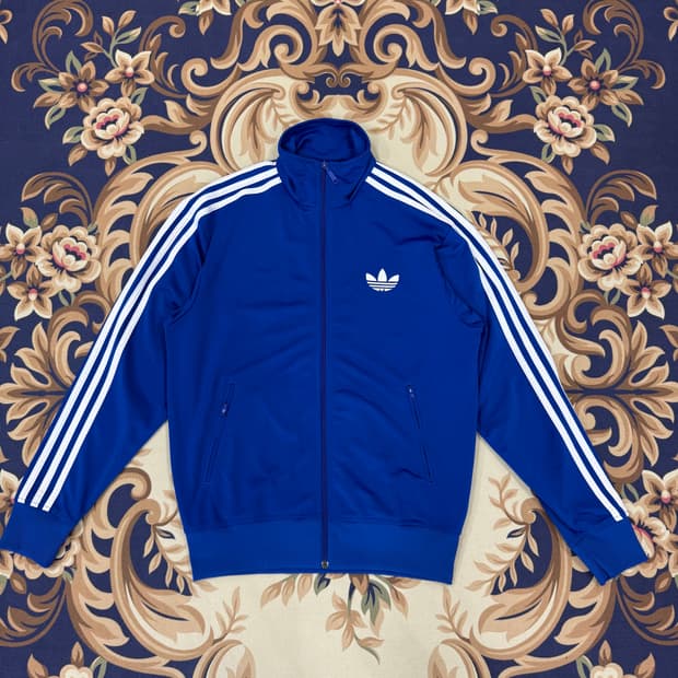 (L)10s아디다스 Adidas 구 파이어버드 트랙탑 져지(블루,파흰)