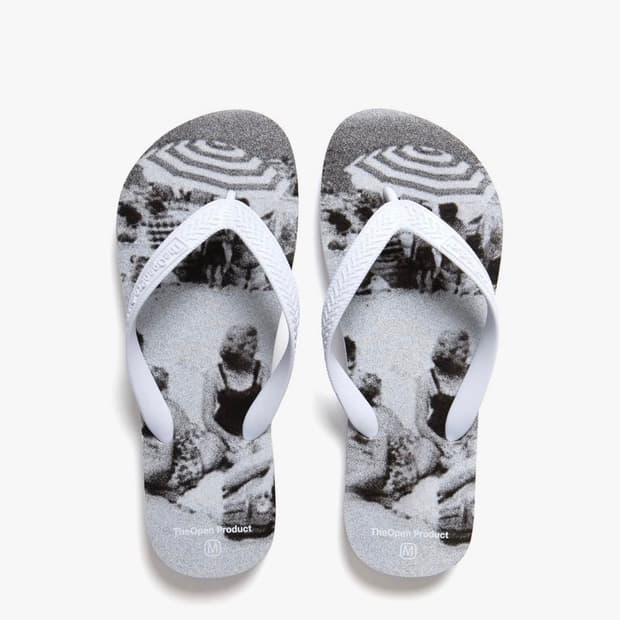 Open yy People Print Flip Flop