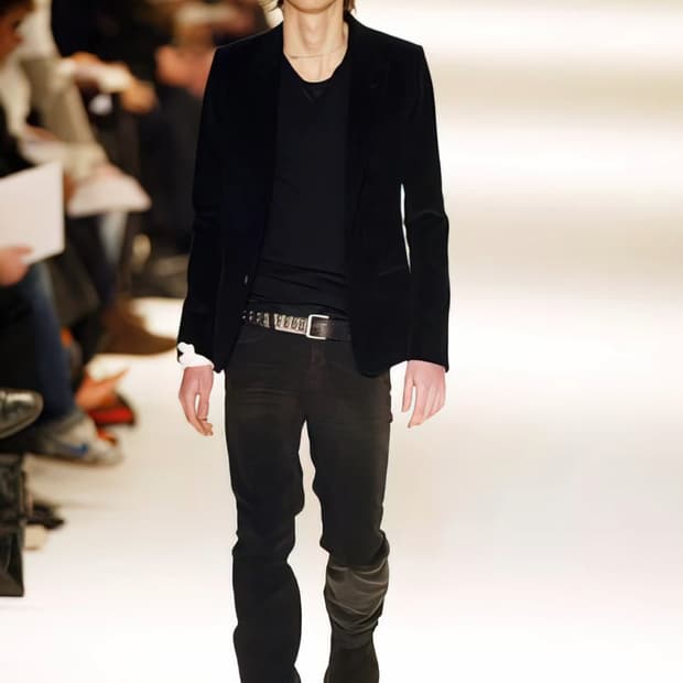 디올옴므 04fw 벨벳팬츠(에디슬리먼)