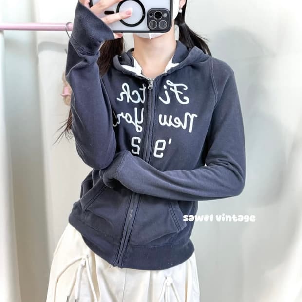 아베크롬비 희귀매물 네이비 후드집업