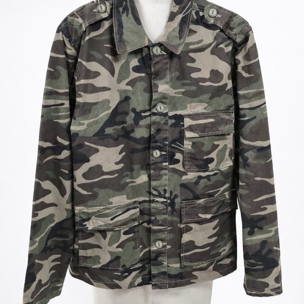 남자 카모플라쥬 패턴 야상자켓 L사이즈 (100)