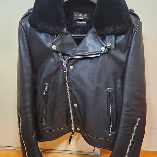 95 M) 디아프바인 죠니 무스탕 가죽자켓