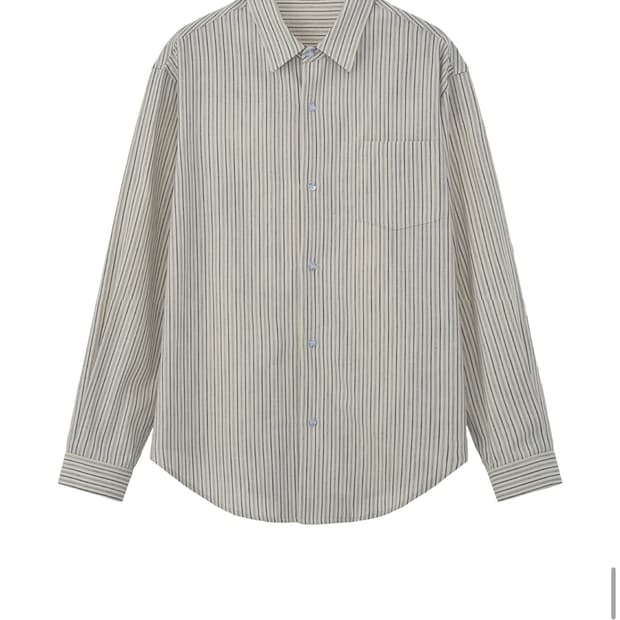stu 스트라이프 셔츠 블루 (m)