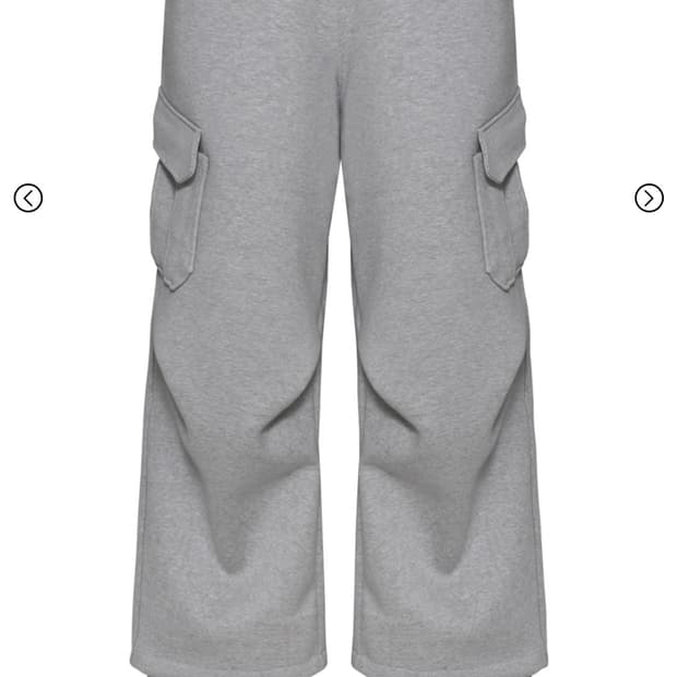 카미엔 오블리크 카고 스웻 팬츠 그레이