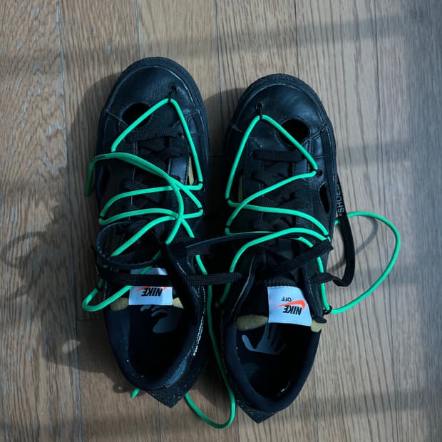 나이키 오프화이트 블레이저 로우 블랙 270