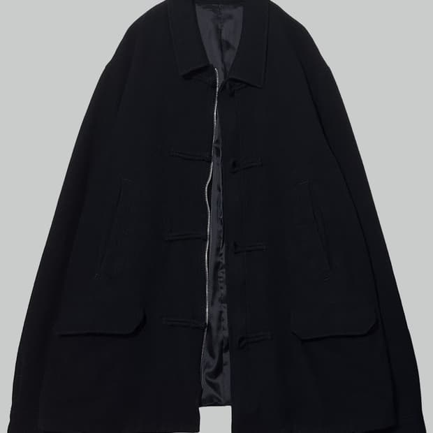 언더커버 축융 울 차이나카라 자켓 다크 네이비