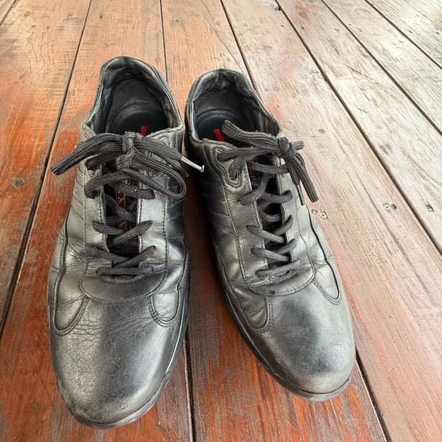 Prada sports lace up derby shoes