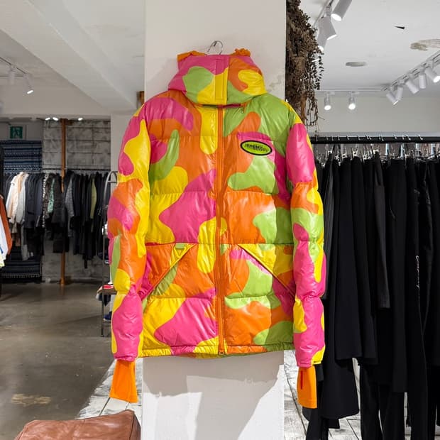 아디다스 x 제레미 스캇 네온 카모 패딩