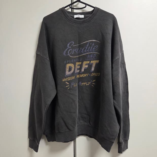 Wego 일본 피그먼트 맨투맨 티셔츠 Free