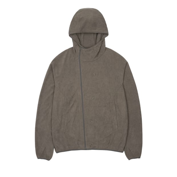 BUTTON FLEECE JACKET [BROWN]