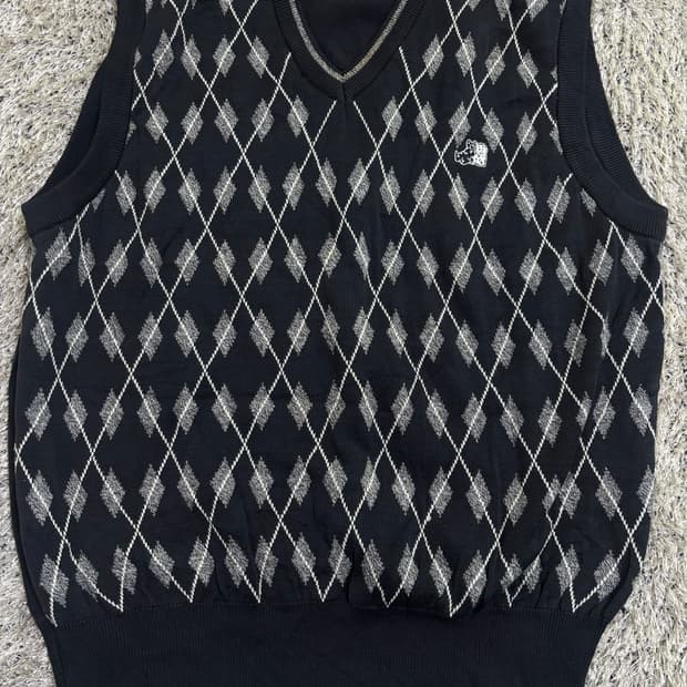 일제 BLACK & WHITE 니트 베스트 사이즈 105-110