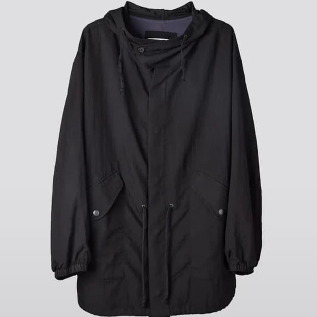 해칭룸 Snow Mid Parka Black M 새상품