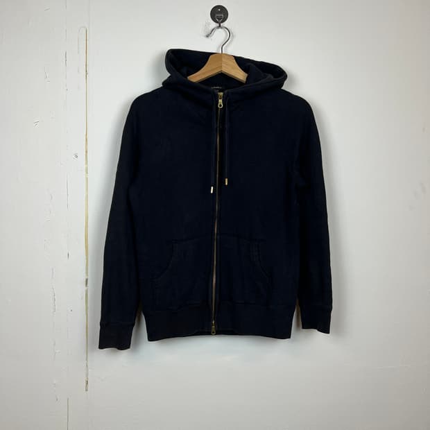 JPN LOUNIE 블랙 후드 집업 SIZE 38