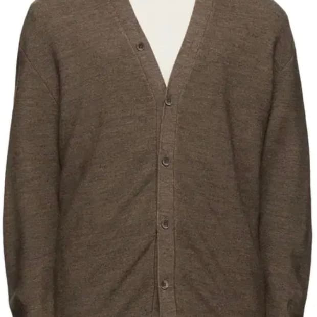 르메르 메리노 블렌드 가디건 모스그린 멜란지 / L