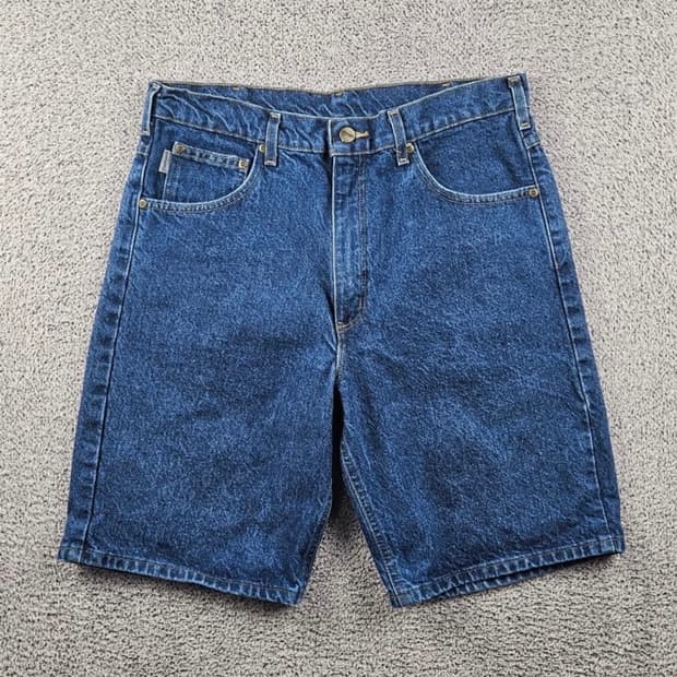 칼하트 5부 데님 팬츠
