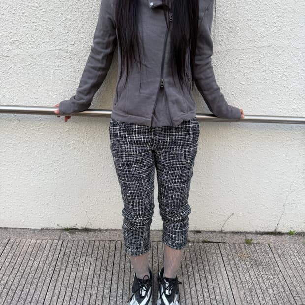Yohji Yamamoto tweed carpri pants