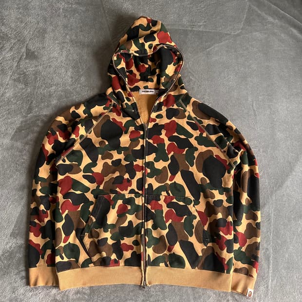 베이프 A Bathing Ape 카모 후드 