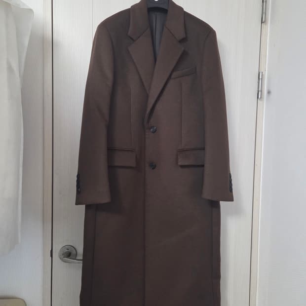 [48] 마마가리 컬렉션무드 싱글 코트 브라운