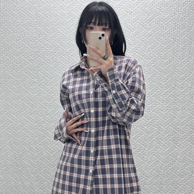 리바이스 컨트리 빈티지 캐주얼 타탄체크 셔츠 105 C11473