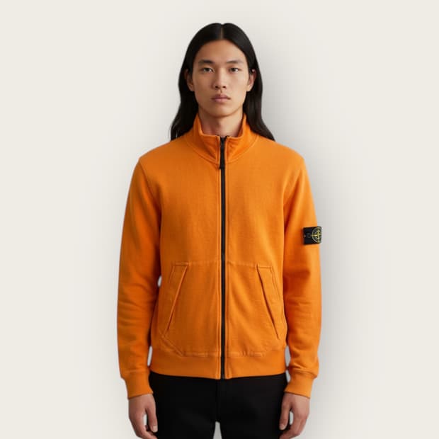 M/ 스톤아일랜드 와펜패치 오렌지 클래식 집업