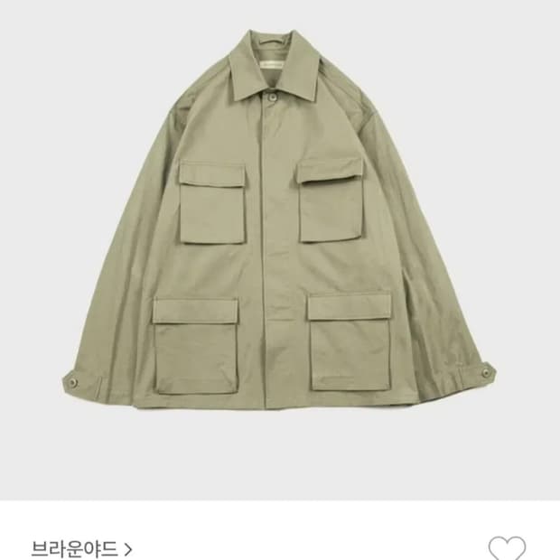 브라운야드 BDU자켓 2사이즈 라이트올리브