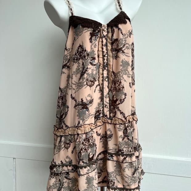 *SALE) AXES FEMME 빈티지 레이스 티어드 원피스 