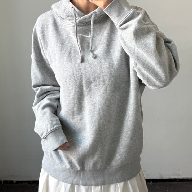 [L] 나이키 그레이 후드티