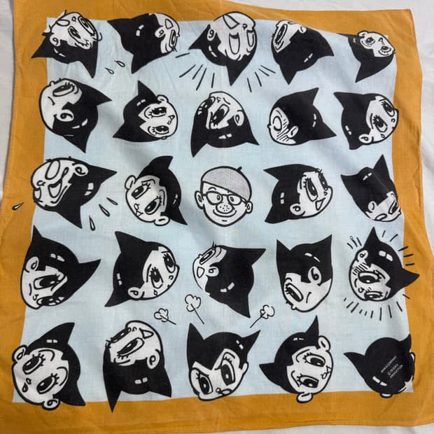 Tezuka production 아톰 프린트 반다나 행거치프 아스트로보이