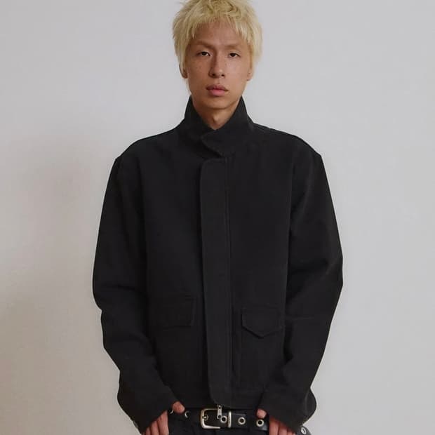 [3] 9999아카이브 하이넥 오블리크 포켓 자켓 블랙
