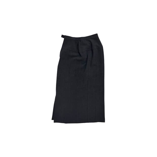 10s 클래식무드 차콜그레이 패널컷 롱스커트